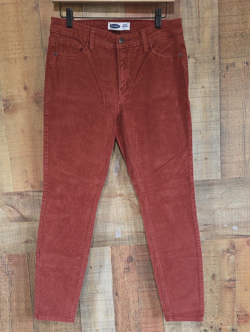Old Navy Women's Corduroy Pants in Rust Red